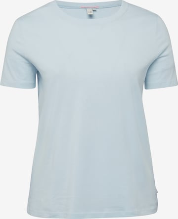QS Shirt in Blauw: voorkant