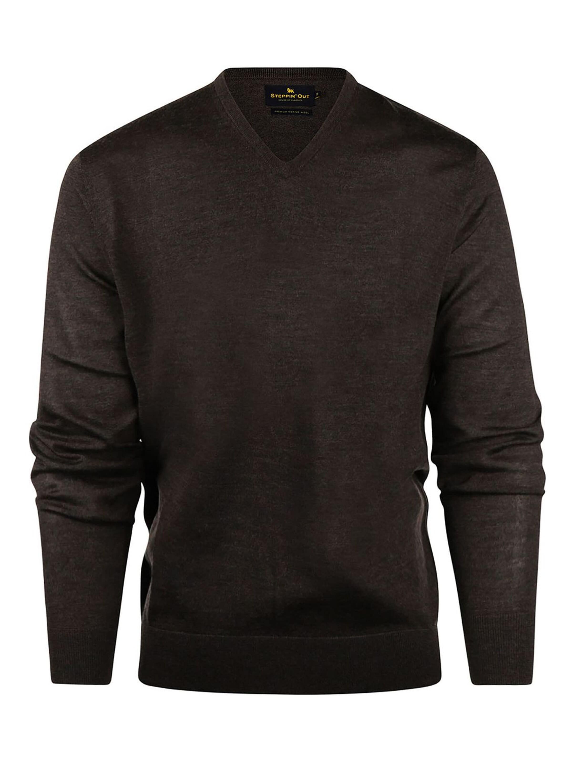 Steppin' out Shirt in Bruin: voorkant