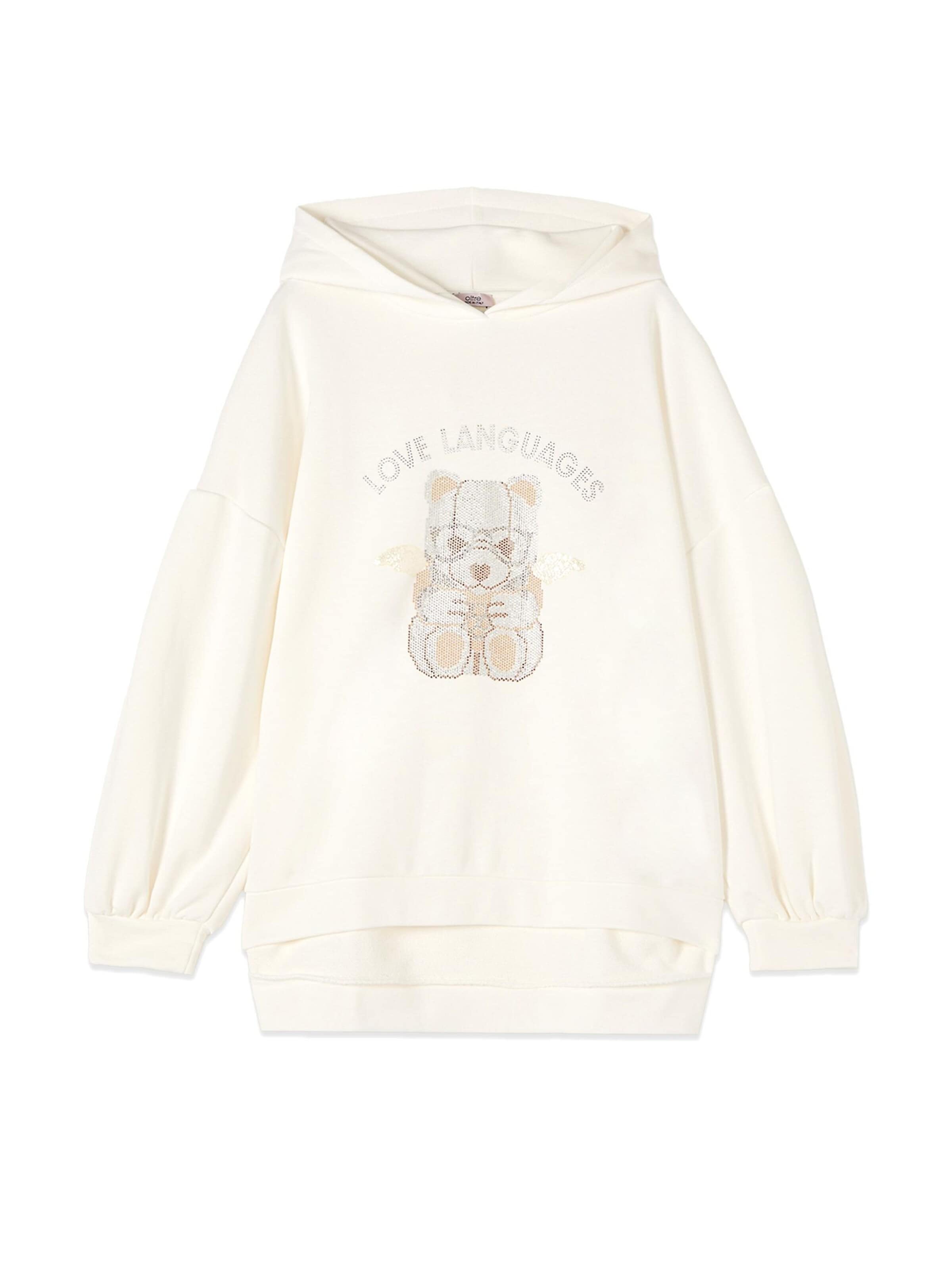 Pullover di oltre in bianco: frontale