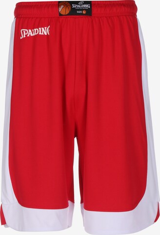 SPALDING Workout Pants 'Hustle' in Red: front