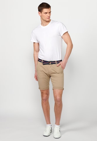 KOROSHI Slimfit Hlače | bež barva