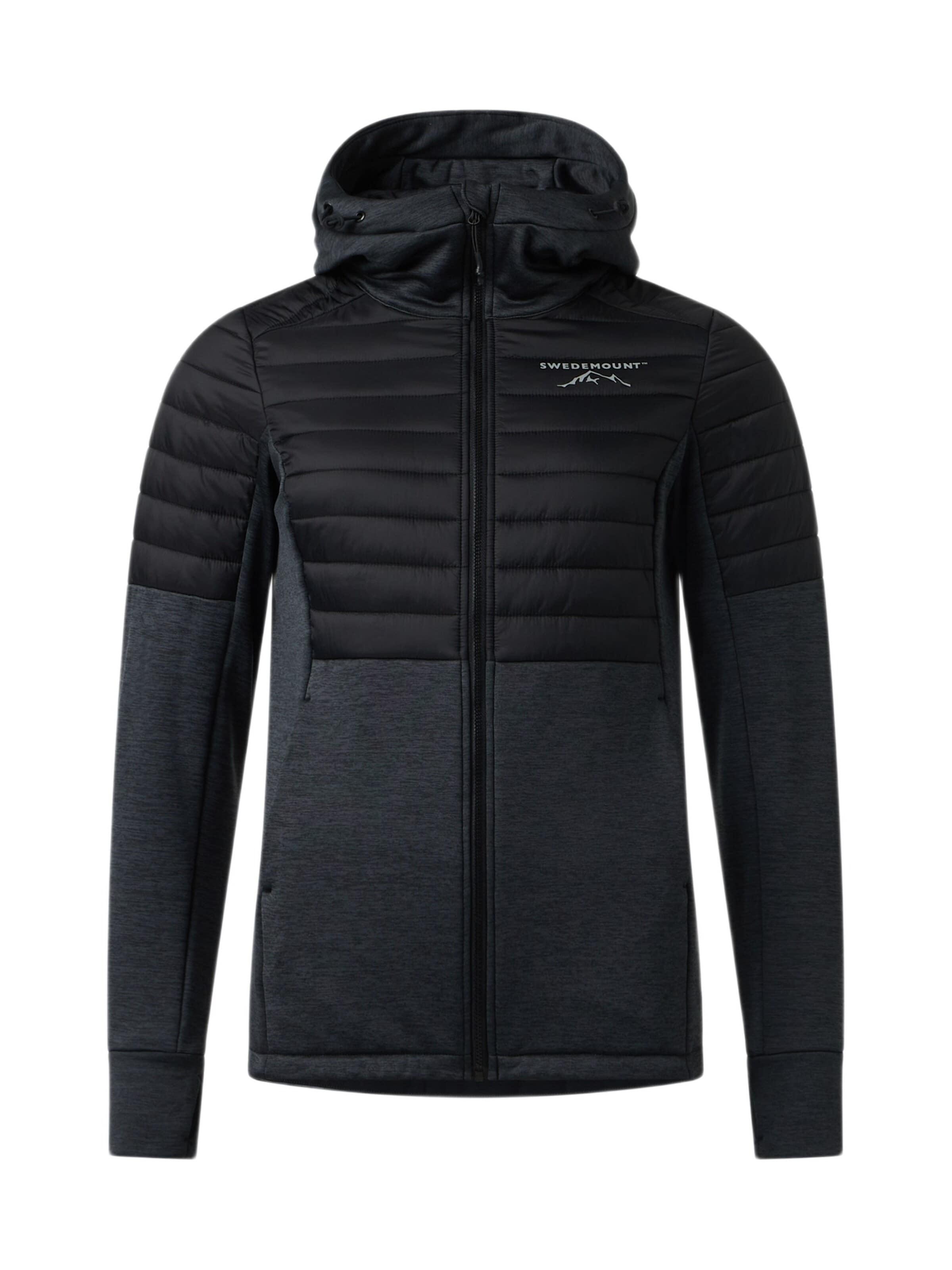 SWEDEMOUNT Veste outdoor 'Lofoten' en XS en noir chiné, Vue avec produit