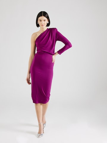 Sistaglam - Vestido de cocktail 'ROCHELLA' em roxo: frente