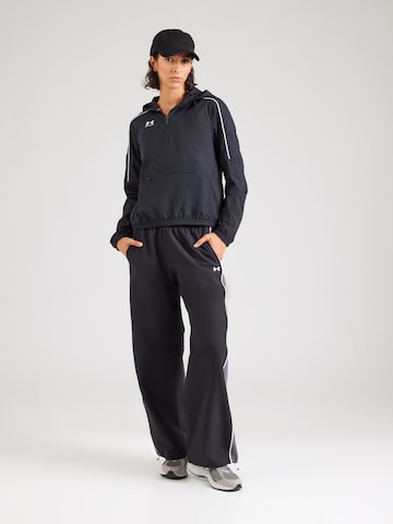 UNDER ARMOUR Loosefit Sportsbukser 'Rival Swoven' i sort