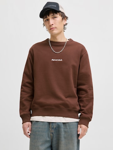 JACK & JONES Μπλούζα φούτερ 'JORNORREBRO' σε καφέ: μπροστά