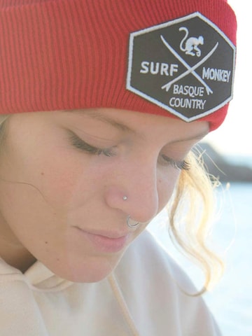 Bonnet Surf Monkey en rouge