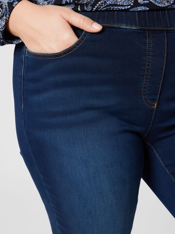 Coupe slim Jeggings SAMOON en bleu