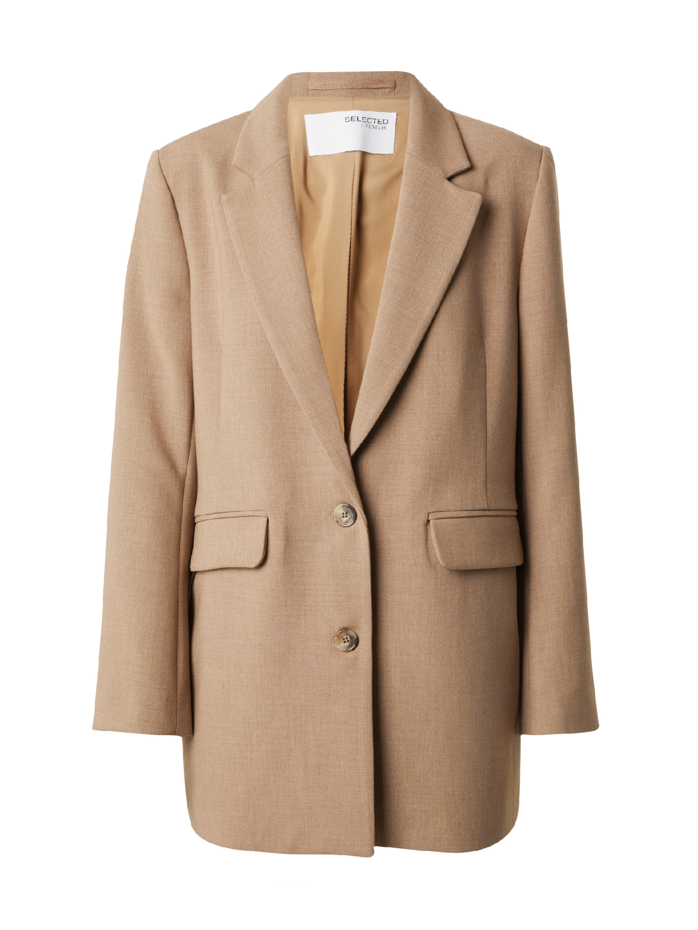 SELECTED Blazer 'Rita' i beige: forside