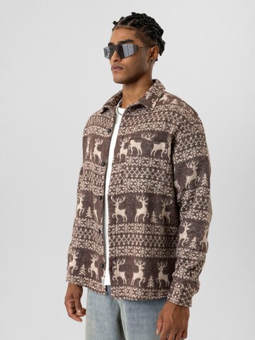 Comfort fit Camicia 'Leonardo' di Dandalo in marrone