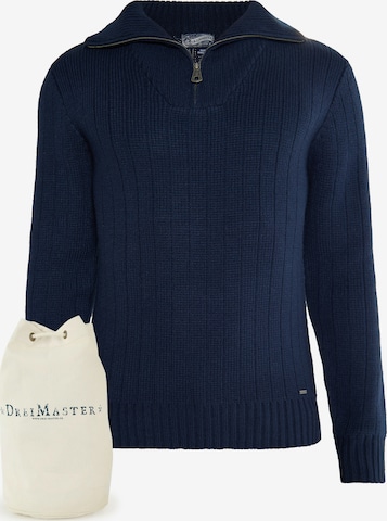 DreiMaster Vintage Pullover in Blau: predná strana