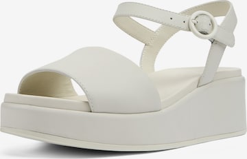 CAMPER Strap Sandals in White: front