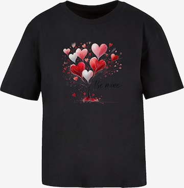 T-shirt 'Herzbaum Be Mine!' F4NT4STIC en noir : devant