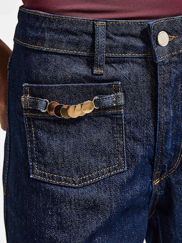 IT'S BASIC Wide leg Jeans 'WIDE MID RISE JEANS' in Blauw