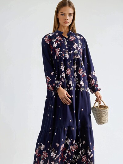 Hiccup Shirt dress in Marine blue / Dark grey / Red / White, Item view