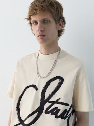 Pull&Bear Shirt 'STWD' in Wit