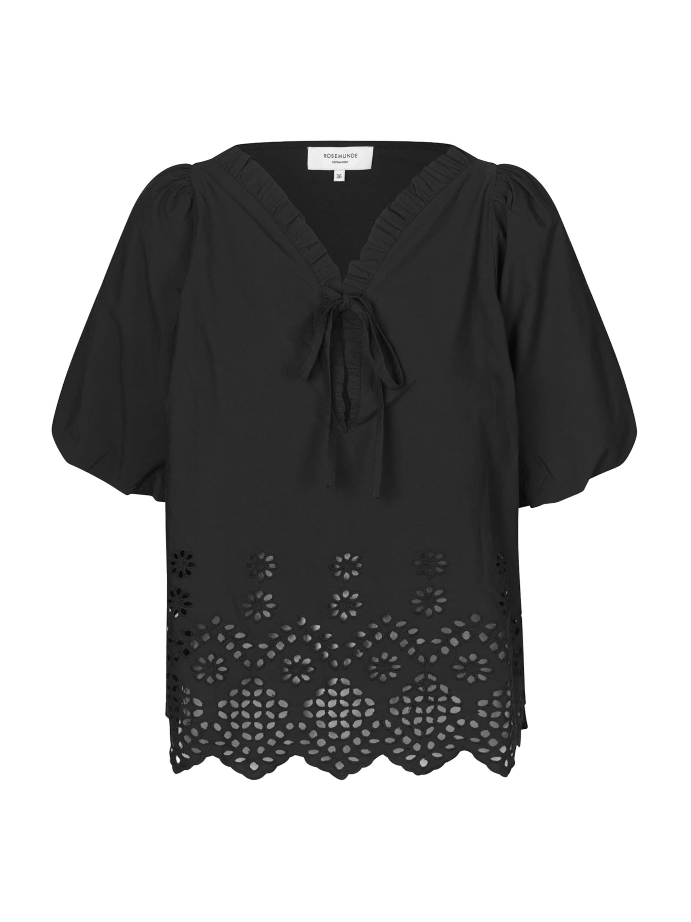 rosemunde Blúz - fekete: elől