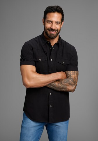 ARIZONA Regular fit Button Up Shirt 'Arizona' in Black: front
