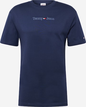 zils Tommy Jeans T-Krekls: no priekšpuses