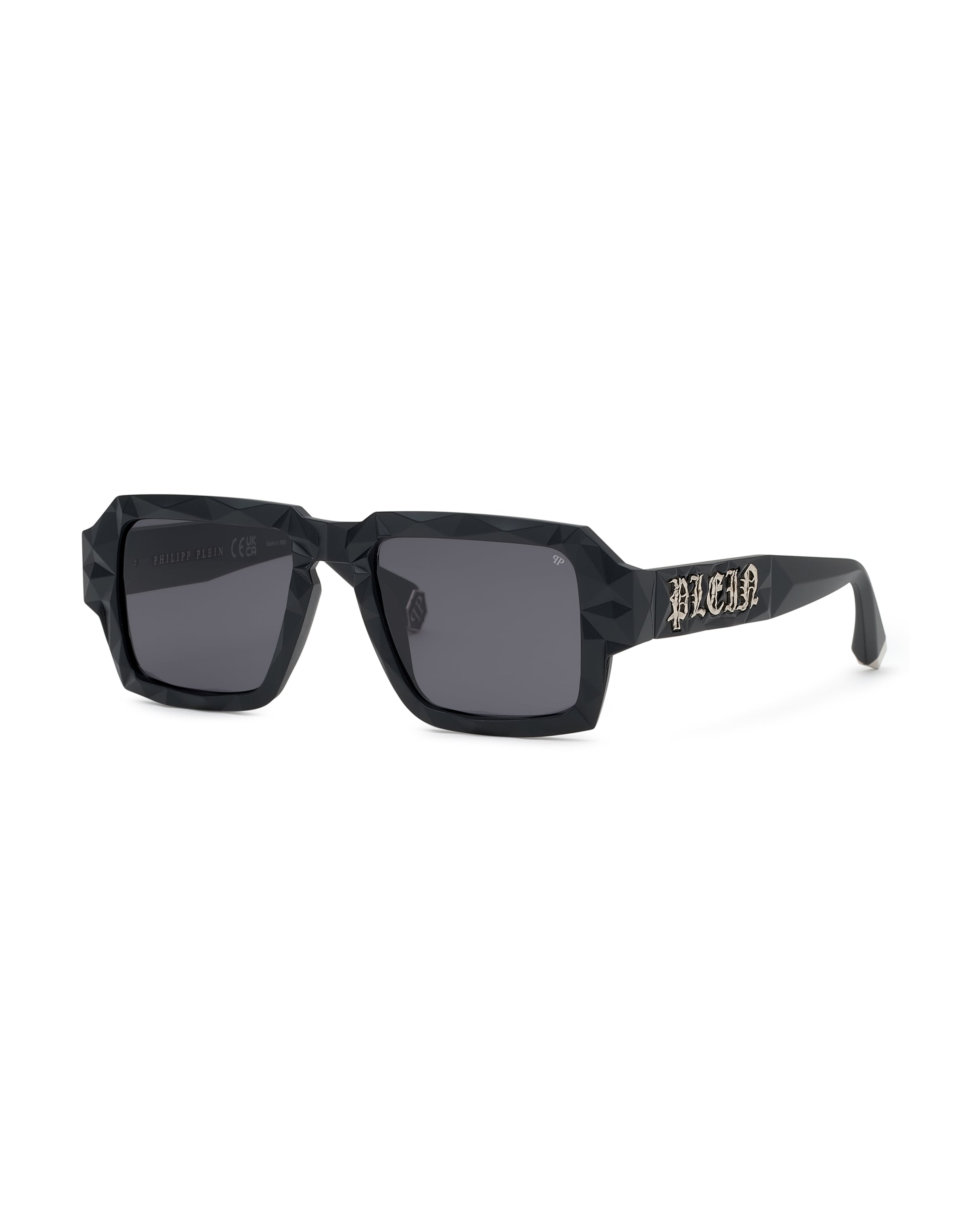 Philipp Plein - Óculos de sol 'Matrix' em preto: frente