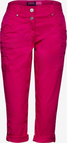 Coupe slim Pantalon CECIL en rose : devant