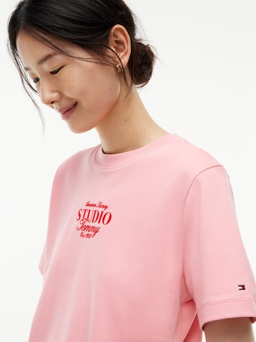 T-shirt 'STUDIO' TOMMY HILFIGER en rose