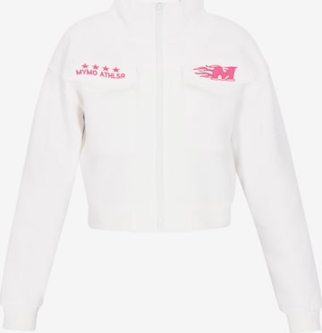 myMo ATHLSR - Sudadera con cremallera en blanco: frente