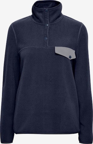 Oxmo Fleece jas in Blauw: voorkant