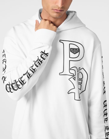 Philipp Plein Sweatshirt 'Gothic Plein' in Weiß