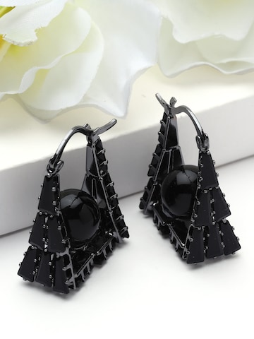 Boucles d'oreilles 'Imperielle' AVANT-GARDE PARIS en noir