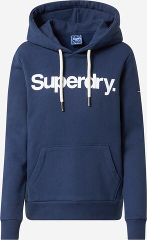 Superdry Mikina - Modrá: predná strana