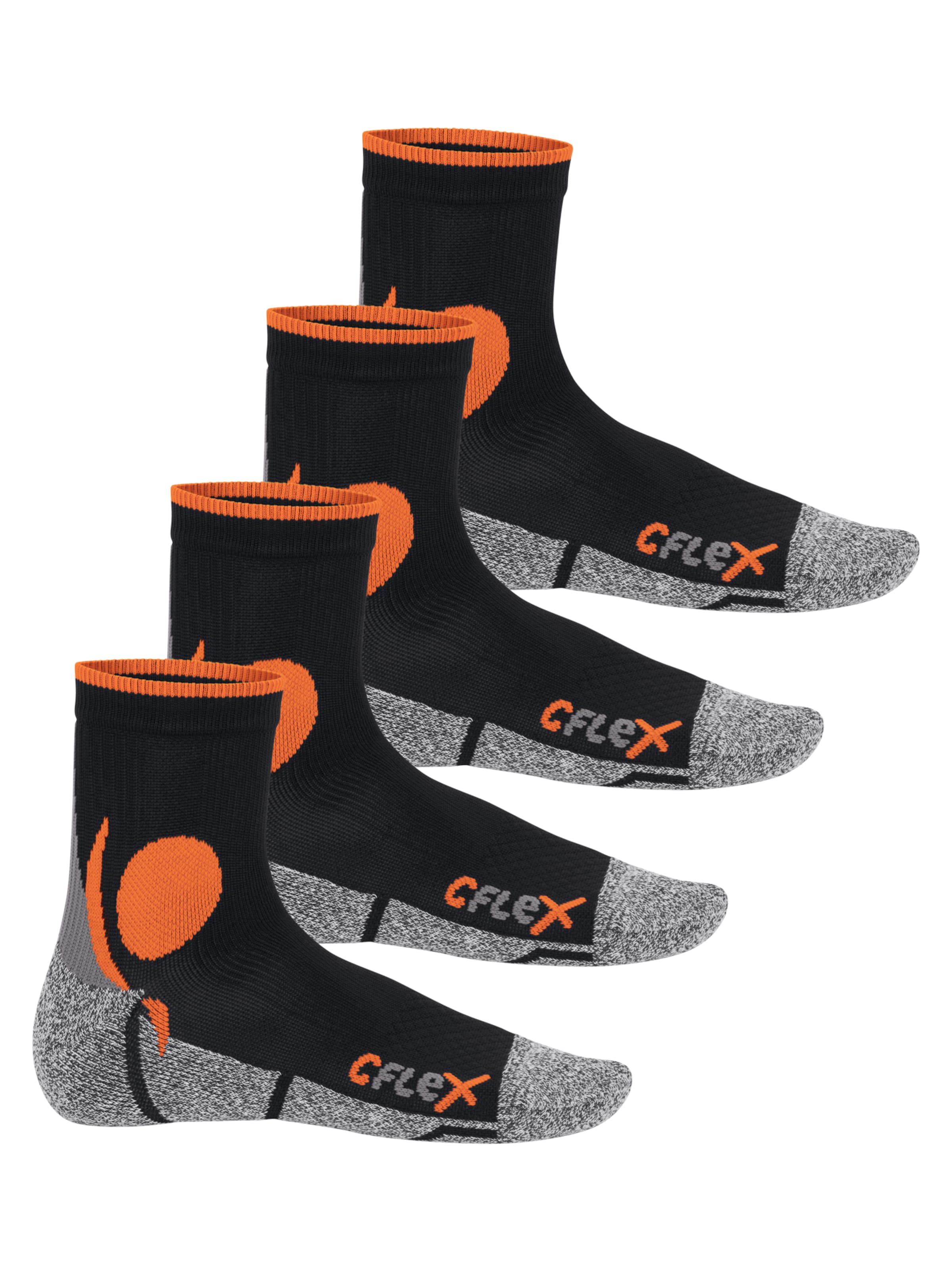 cflex Sportsocken‌ in Orange: Vorderseite