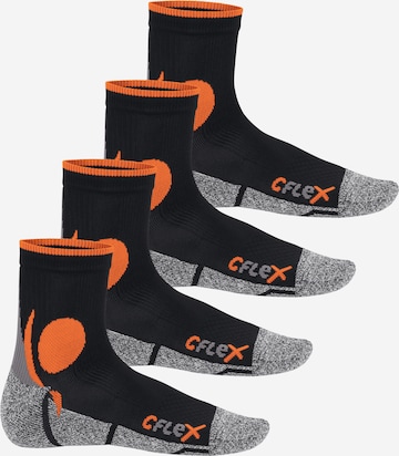 cflex Sportsocken in Orange: Vorderseite