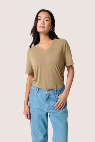 T-shirt 'Columbine' SOAKED IN LUXURY en beige : devant