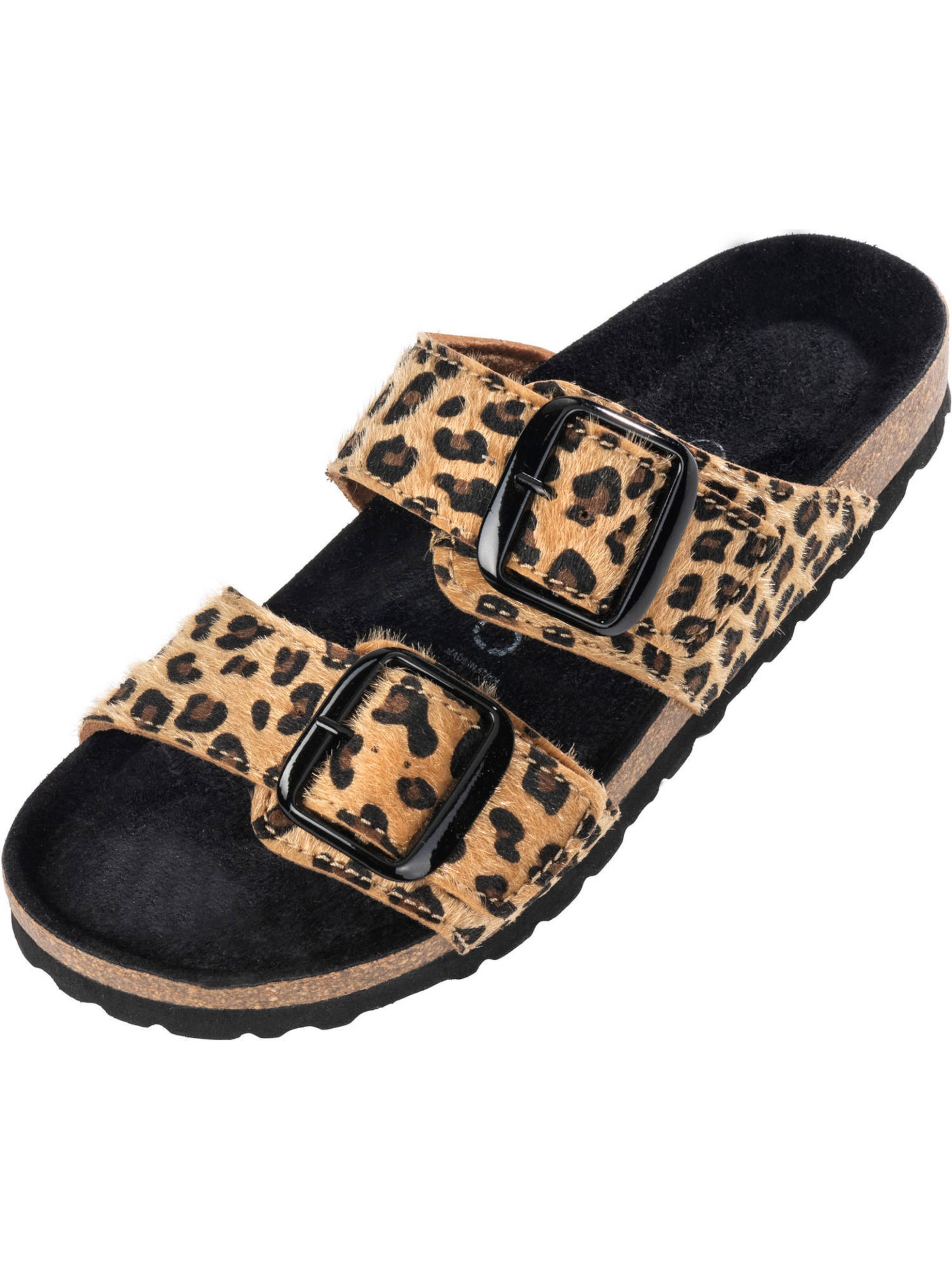 Palado Pantolette 'Samos Leo' in Beige: Vorderseite