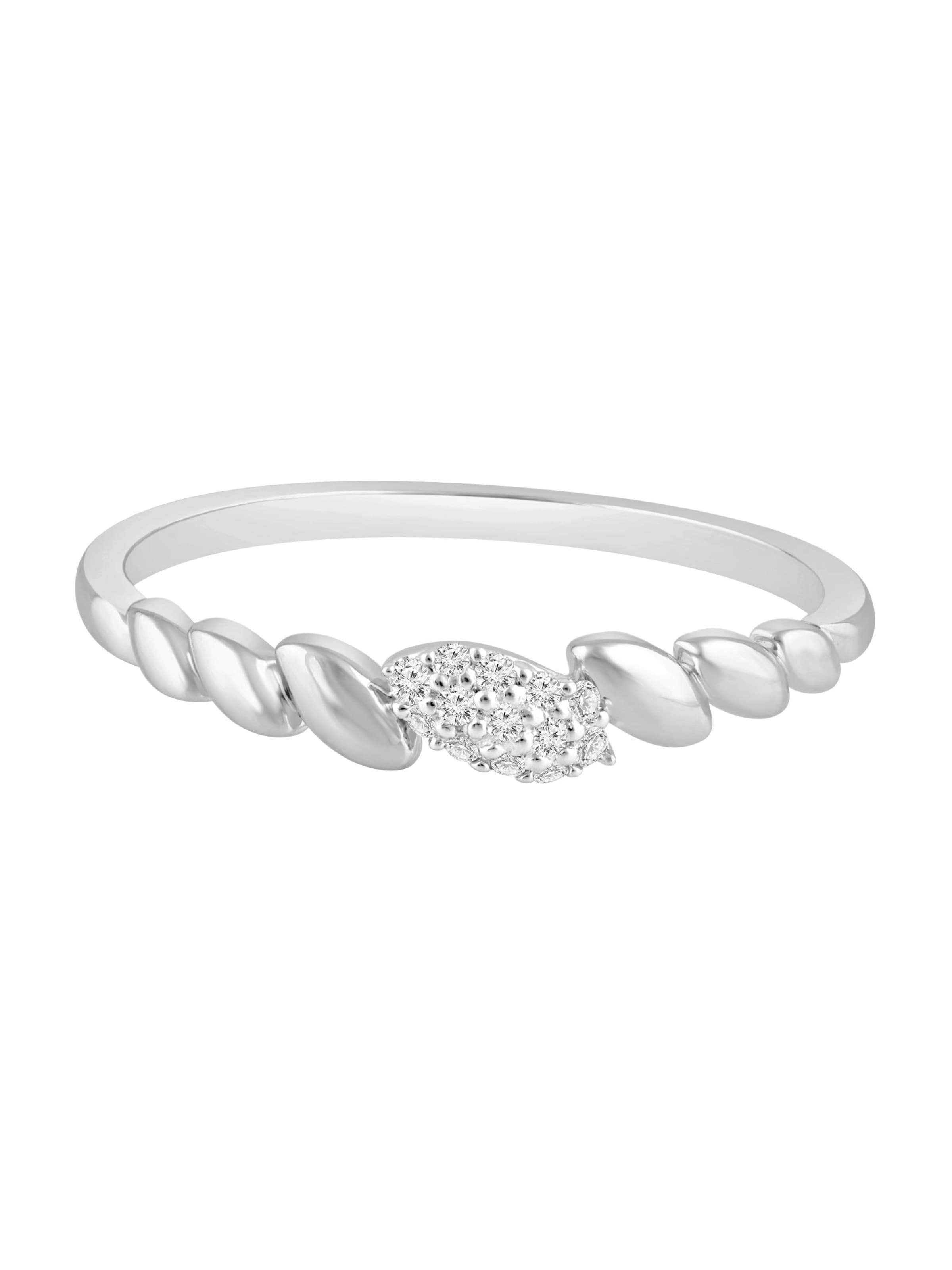 Diamant Exquis Ring in Silver: front
