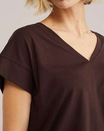 WE Fashion Tričko – hnědá