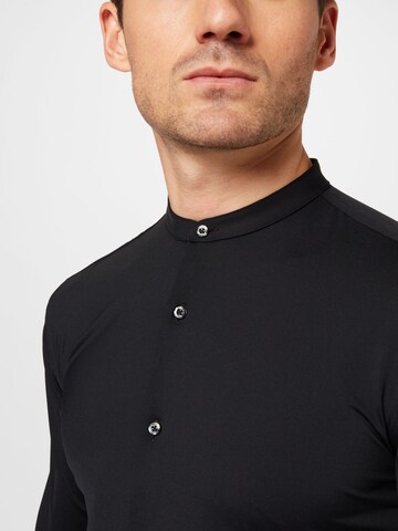 HUGO Red Slim fit Button Up Shirt 'Enrique' in Black