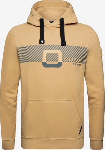 CODE-ZERO Sweatshirt in Beige: front