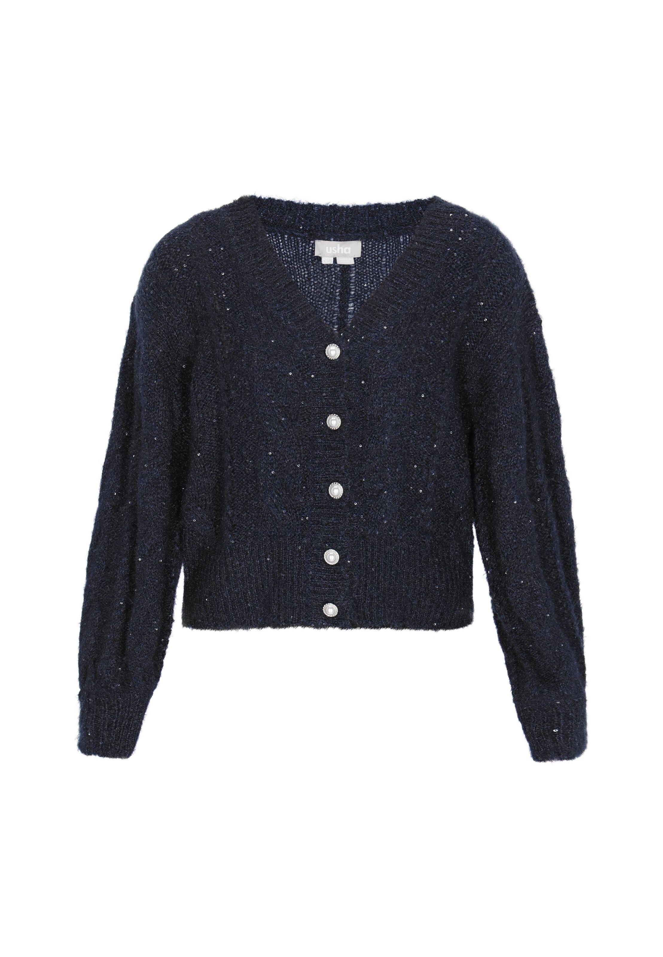 Usha - Cárdigan en azul: frente