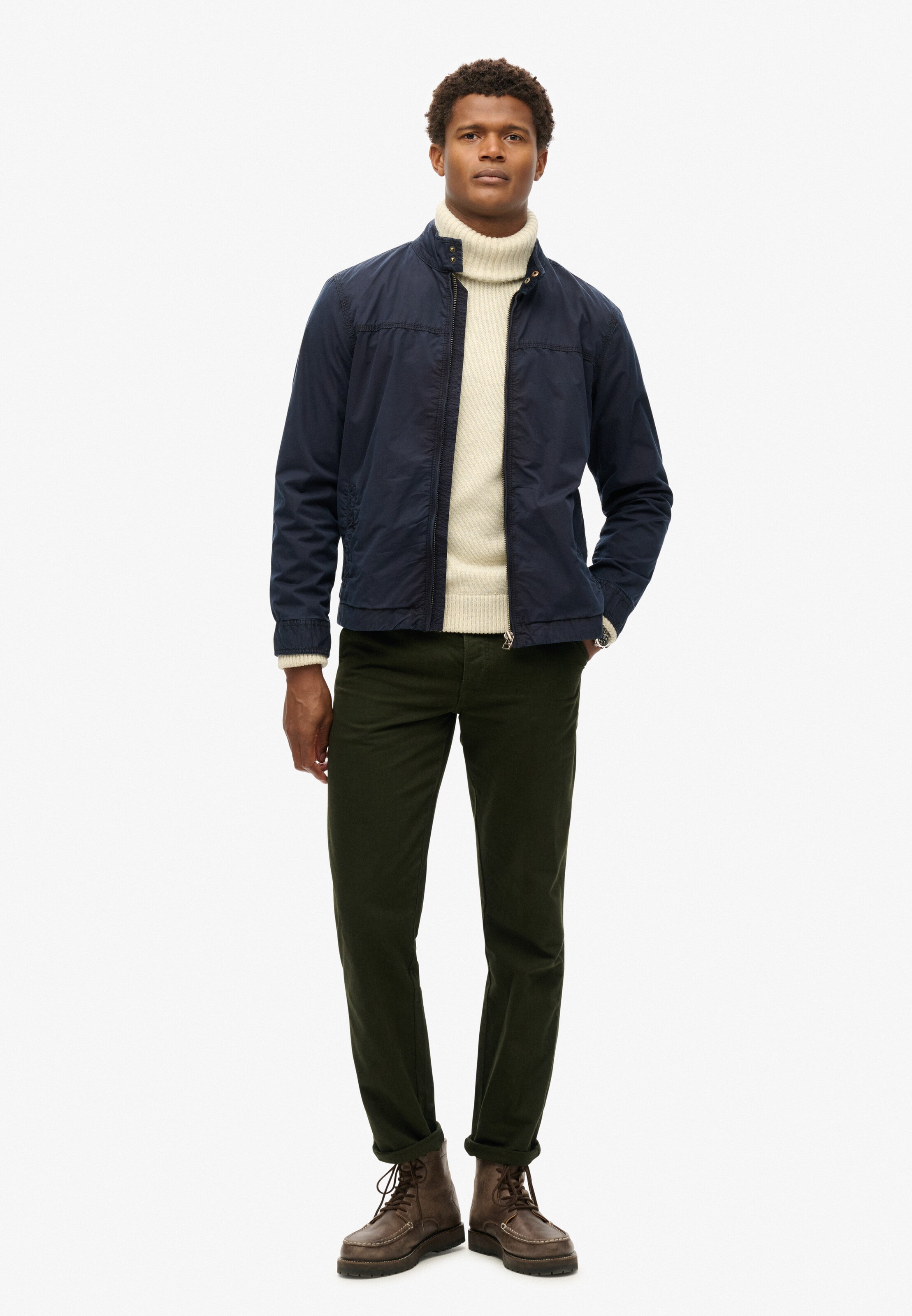 Superdry Tussenjas 'Harrington' in Blauw