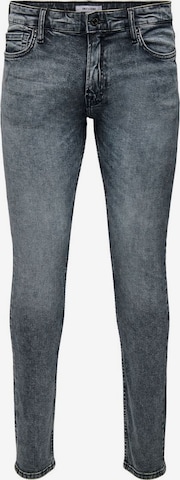Only & Sons Skinny Jeans i sort: forside