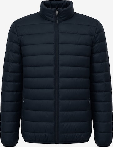 ALLTHEMEN Winter Jacket 'Stichwerk' in Blue: front