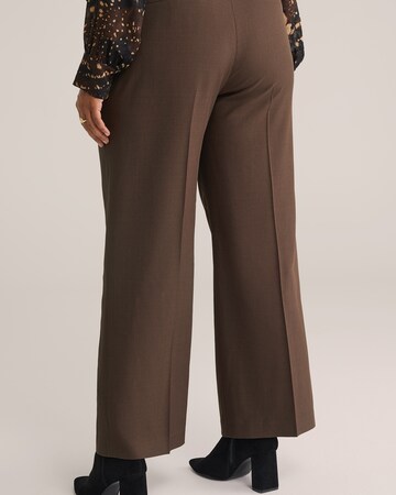 WE Fashion Широкий Штаны в Коричневый