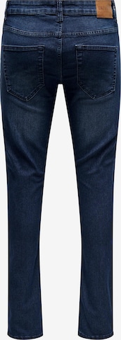 Slimfit Jeans 'LOOM' de la Only & Sons pe albastru
