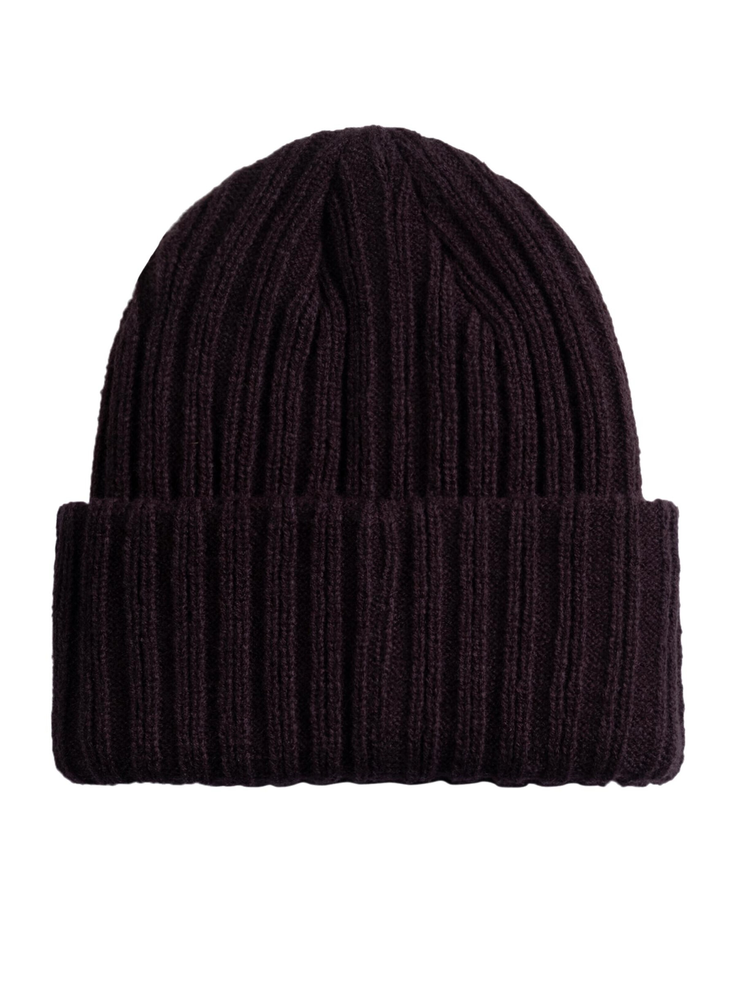 CATERPILLAR Beanie 'Workwear Rib C443' in Black