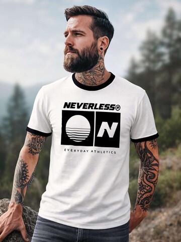 Neverless Shirt 'Sunset'‌‌‌‌‌‌ in Weiß