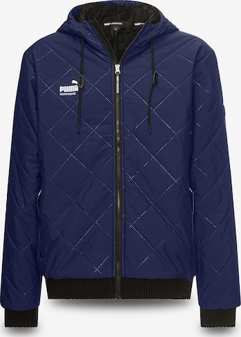 PUMA Workwear Winter Jacket in Blue: front