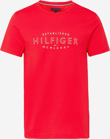 TOMMY HILFIGER - Camiseta en rojo: frente