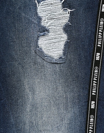 Philipp Plein Regular Jeans 'Skull' in Blau