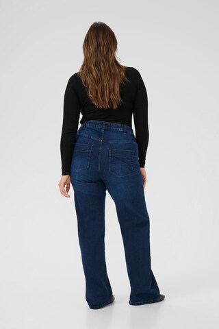 KAFFE CURVE Flared Jeans 'KCFlora' in Blue